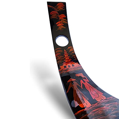 LADIA Wine Bottle Holder - Handmade, Handcrafted Single Wine Bottle Stand - Home Decor - Table Top Wine Rack - Floating Wine Rack - Wooden Bottle