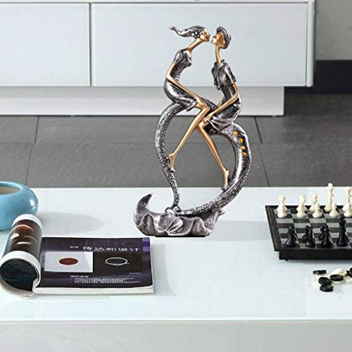 n/a Sculpture Couple Character Decoration Ornaments European Creative Resin Wine Cabinet Decorations Abstract Art Decoration