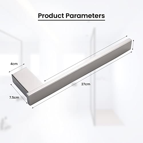 EXCELLING UK Elegant Functional Towel Holder, Sleek Bathroom Accessory - Bath Towel Rail Wall Mounted - Easily Installed & Keeps Towels Organized