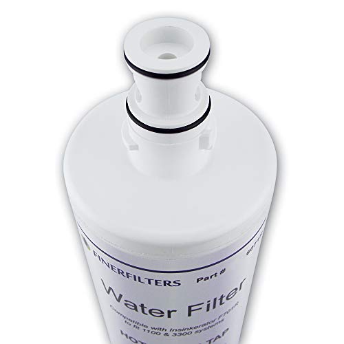 Finerfilters FF-40 Water Filter Cartridge Compatible with InSinkErator F-701R and F-201R Hard Water Filter to fit Neo Tank Systems with A1 or A3