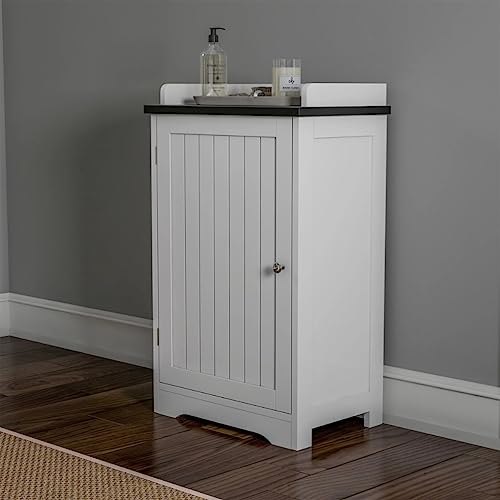 N/A Bathroom Cabinet – Floor Cupboard for Storage (White) Bathroom Furniture