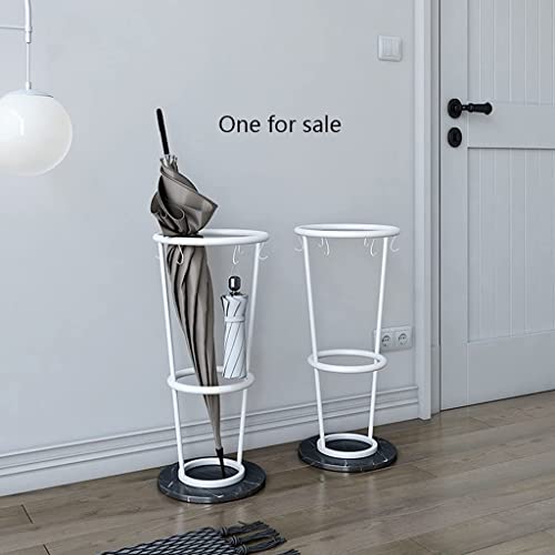 SEYFI Umbrella Stand Umbrella Holder Wrought Iron Umbrella Stand Nordic Marble Base Storage Rack Umbrella Rack Hotel Villa Lobby Umbrella Storage