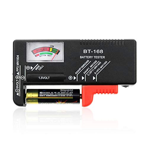Kitchen-dream Battery Tester - Universal Battery Checker for AA AAA C D 9V 1.5V Button Cell Batteries