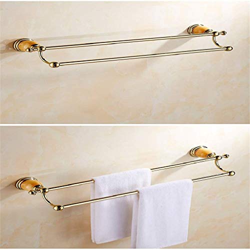 N/A Towel rack- Contemporary Towel Bar Bath Hand Towel Holder Brushed Stainless Steel Wall Mounted Bathroom Organizer (Size : 46cm)