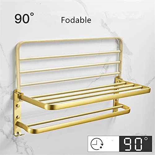 HIGOH Towel Racks, Bathroom Towel Rack Wall Mounted Towel Holder,Bathroom Accessories,Brushed Bathroom Shelf,Towel Rack,Towel Hanger,Towel Holder