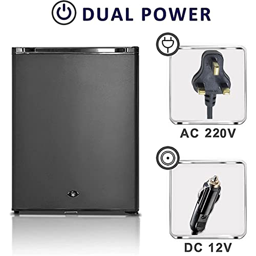 SMETA 12v fridge, Camping Fridge 12v 240v, 12V Fridge for Campervan, Campervan Fridge Caravan Fridge with Lock for Van, RV, Motorhome, Office, Do
