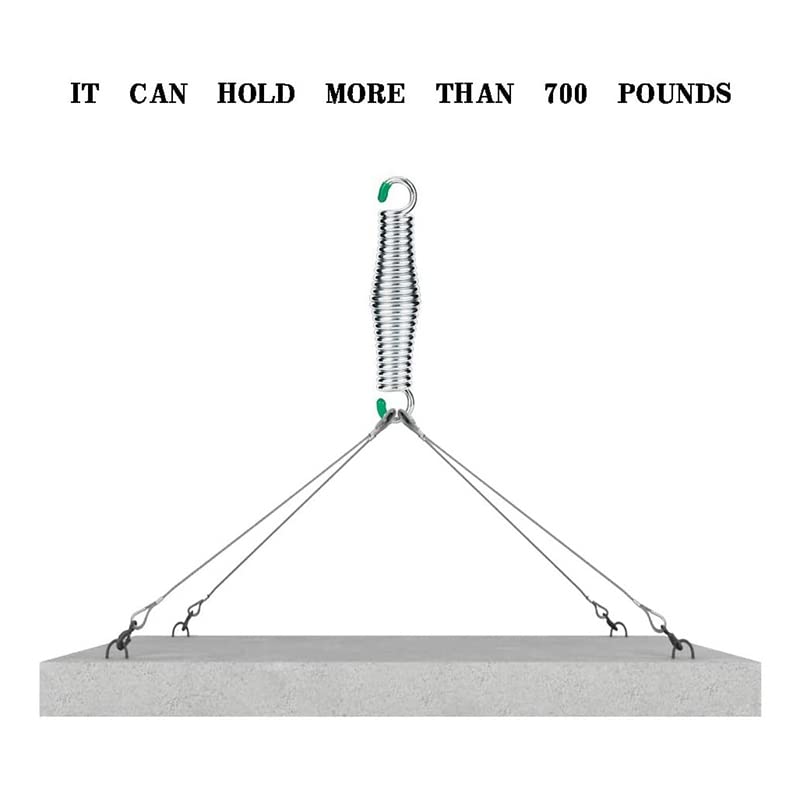 MEETOZ Porch Swing Hanging Spring Kit, Load 700 lbs, for Heavy-Duty Suspensions,Safe for Hammock Chairs or Ceiling Mount Porch Swings - Sandbags,