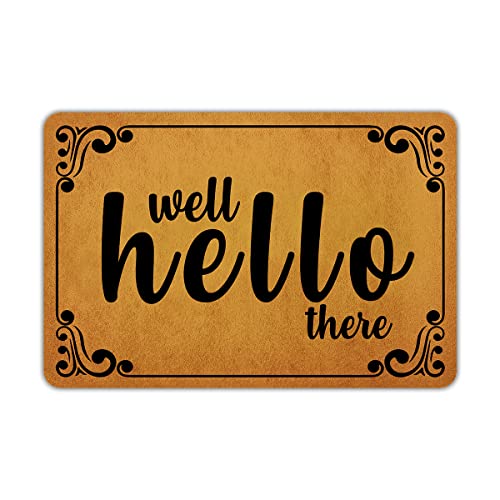 Front Door Mat Welcome Mat Sorry We're All Peopled Out Rubber Non Slip Backing Funny Doormat Indoor Outdoor Rug 24"(W) X 16"(L)