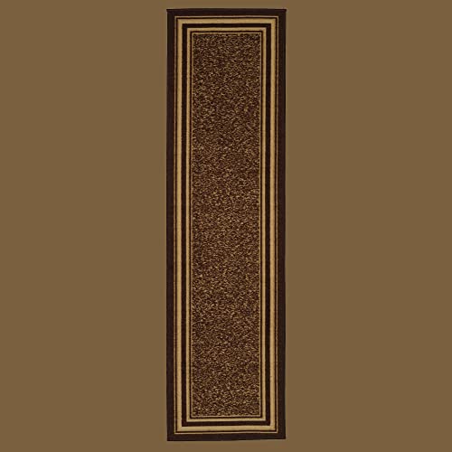 Ottomanson Rubber Back Doormat Collection, Floral Tile Design, "Welcome" Text, 51 cm x 76 cm, Multicolor