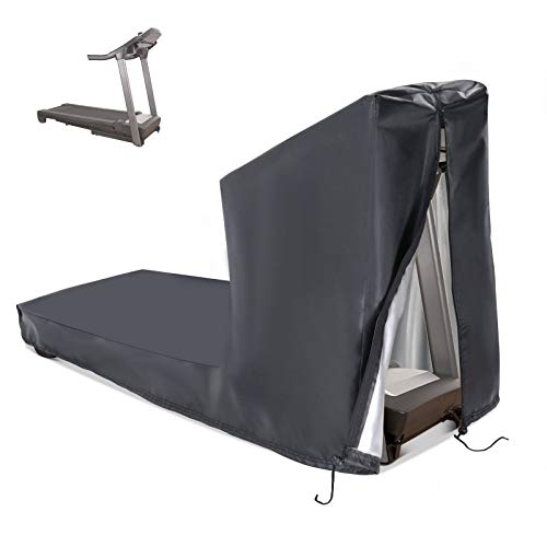 Onlyme Treadmill Cover, Waterproof Running Machines Cover for Non-Folding Home Treadmills with Zipper & Drawstring