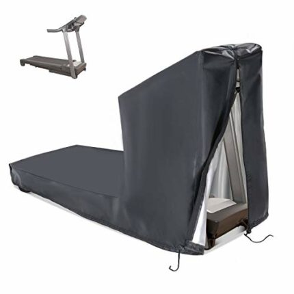 Onlyme Treadmill Cover, Waterproof Running Machines Cover for Non-Folding Home Treadmills with Zipper & Drawstring