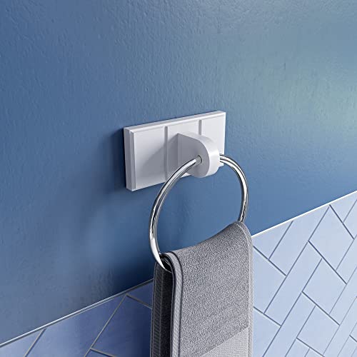 Croydex WA991522 Towel Ring, Pine, White, One Size