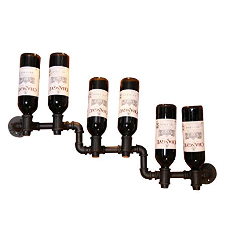 EYLINK Wine Racks,Wall Holder Metal for 6 Bottles | Vintage Wine Bottle Holder Wall Mounted
