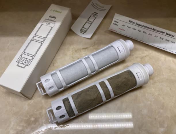 Miniwell Shower Head Filter L750 - Handheld High Pressure Filtered Shower Head-Remove Chlorine,Heavy Metals and Sediments,Hard Water Softener for