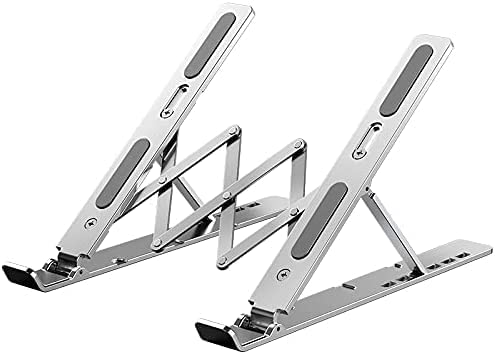 K-MART Extra Strong Adjustable Laptop Stand Riser Laptop Holder for Desk Air-Ventilation Notebook Mount, Compatible with MacBook Air, Pro, Dell,