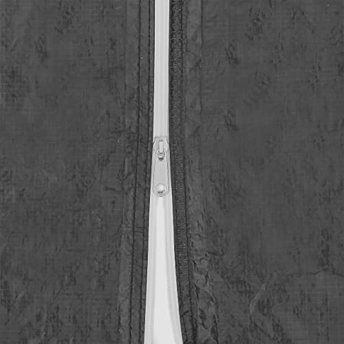 Relaxdays Side Panel for Gazebo, Set of 4, 2 x 3 m, Side Panels with Window and Zip, Waterproof, PVC and PE, Grey