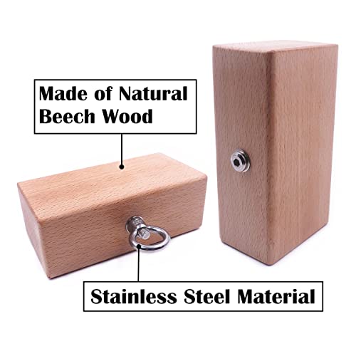 Lights Mountain Wooden Pinch Block Grip Hand Grip Workout Climbing Power Grips Forearm Finger Exerciser Strength Training Strengthener Equipment