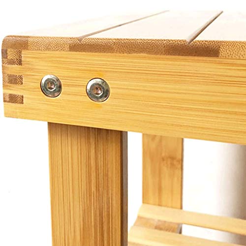 JYDQM 3-Tier Shoe Rack Bench Shoe Organizer, Storage Shelf, Load Bearing 220 Lbs