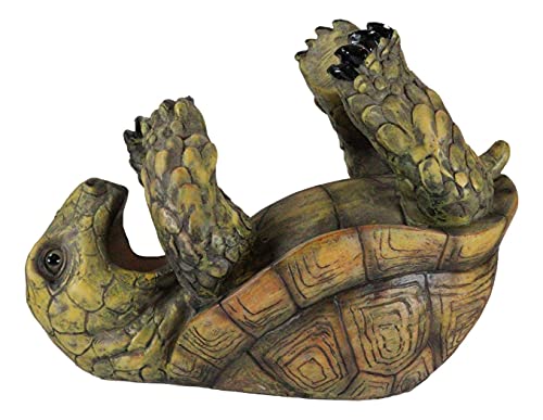 Ebros Gift Tipsy Drinking Reptile Turtle Tortoise Wine Bottle Holder Caddy Figurine Animal Pet Wildlife Nature Accent Sculpture Wine Rack Stand