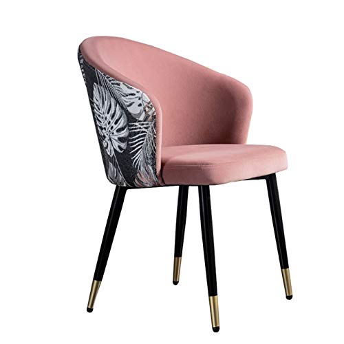 Modern Kitchen Dining Room Chairs Dining Chairs Velvet Living Room Armchair With Black Steel Legs Velvet Seat And Backrests Dining Chair (Color :