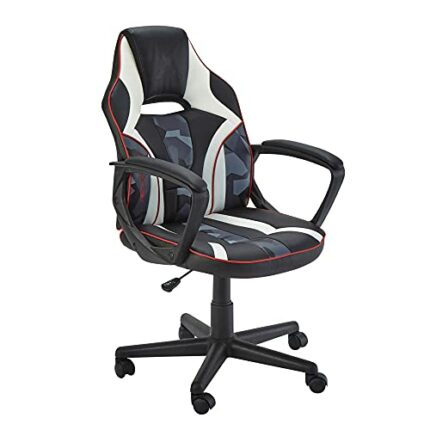 X-Rocker Atreus Midback PC Computer Office Esports Ergonomic Gaming Chair for Juniors and Teens, Mid-Back Compact Comfortable PC Office Swivel Ch