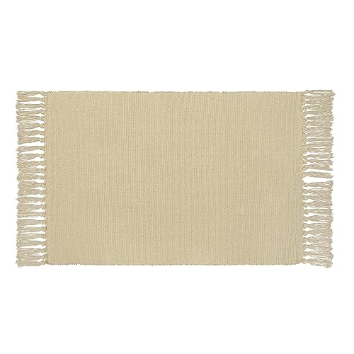 Seavish Black and White Striped Rug, 23.6" x 35.4" Indoor Outdoor Doormats Welcome Mats for Front Door Layered Door Mats Front Porch Mat Handmade