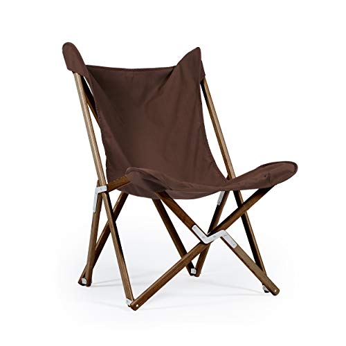 Telami–Tripolina Chair–Collection Recycled–Arm Chair–Foldable and Light – Pomegranate Colour – Natural Frame – Made in Italy - Outdoor Furniture,