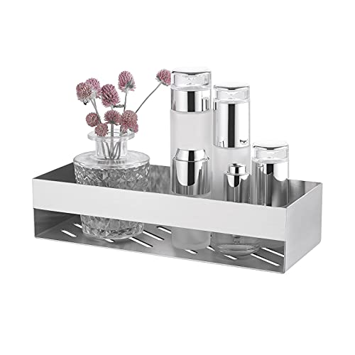 KES Shower Shelf Self Adhesive Shower Caddy Stick on Bathroom Shelf Wall Mounted SUS 304 Stainless Steel 26CM Brushed Finish, BSC222S26-2