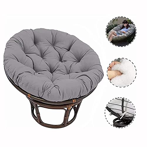 Overstuffed Papasan Chair Cushion,Outdoor Cloth Swing Rattan Chair Cushion,Oversized Round Cushion Thick Comfortable Oversized Papasan Pad(Chair
