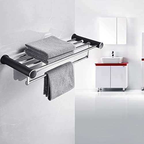 HIGOH Towel Racks,Bathroom Towel Rack Wall Mounted Towel Holder,Towel Bar,Bathroom Hanger,Stainless Steel Bathroom Accessories Rack