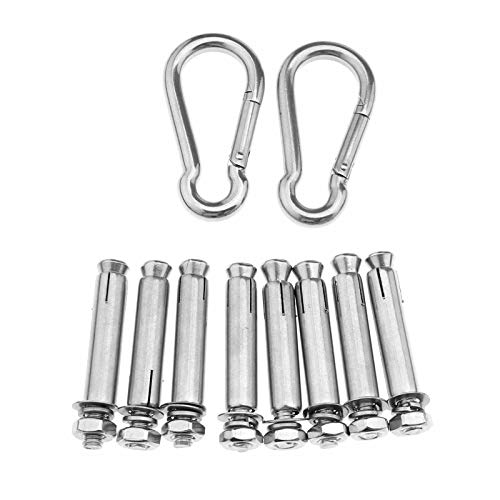 OTOTEC 2 Pair Hammock Swing Camping Ceiling Hooks Yoga Hanging Hook Set for Indoor Outdoor Ceiling Hanger