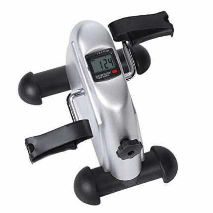 Pedal Exercisers,Mini Exercise Bikes Pedal Trainer Portable Hand Foot Pedal Exercise Mini Exercise Bicycle for Gym Indoor