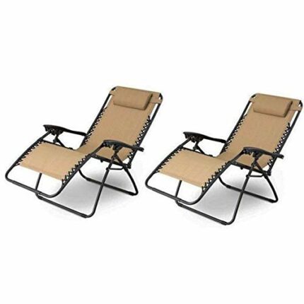 通用 Garden Chairs Sun Lounger Beach Chair Outdoor Patio Chairs Outdoor Fishing Beach Patio Office garden furniture 2pcs Plum Blossom Lock Portable