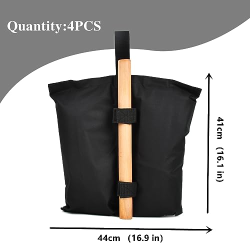 Gazebo Weights Sand Bags 4PCS Sand Bags for Gazebo Legs, Waterproof Pop Up Gazebo Sand Weights Grade Heavy Duty Double-Stitched Sand Weight Bags