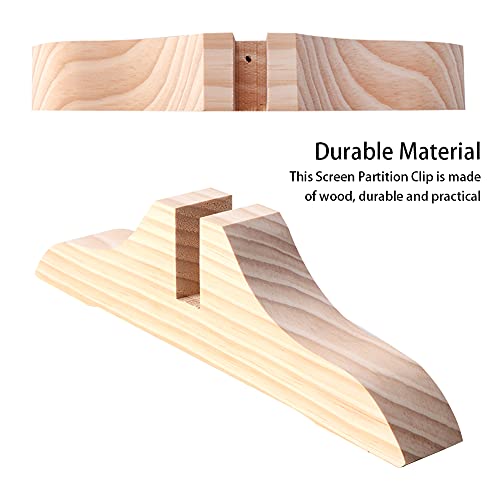 POHOVE Folding Room Divider Stand,Screen Panel Feet,Room Divider Bracket,Wood Base Partition Base Support Legs For Hotel Home Office(Primary Colo