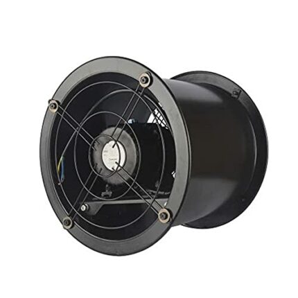 WUHUAROU 10 Inch Inverter Exhaust Fan Non-sticking Fume Strong Brushless Direct Current Motor Ventilation with Third Gear Speed Control