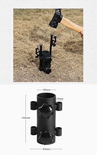 HOUSON Metal Parasol Holder, Umbrella Stand, Parasol Holder, Balcony Railing, Tent Stand, Tent Pole Holder for Garden, Patio, Balcony, Railing (D