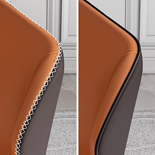 Kitchen Dining Room Furniture Chairs PU Leather Dining Chairs Padded Soft Seat Lounge Side Chair for Office Lounge Dining Kitchen Bedroom (Color
