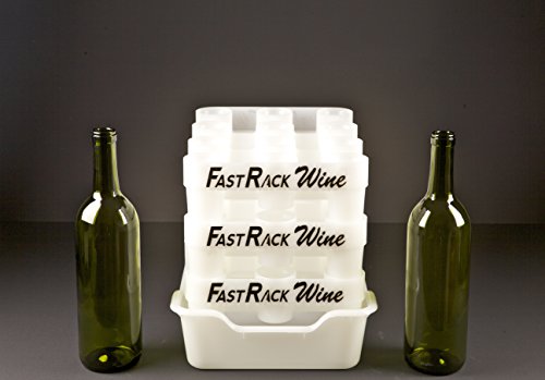 FastRack Bottle Drying Rack - Bottle Drying Tree alternative; Dry & Store your Wine or Bomber/Belgian Bottles; Perfect addition to your Wine Ferm