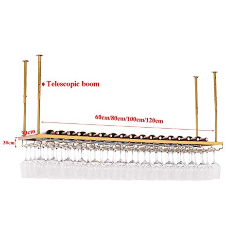 EYLINK European Wine Rack Iron Hanging Wine Rack Upside Down Wine Glass Holder Simple And Stylish Used In Restaurants, Bars, Homes, Etc. Home Dec