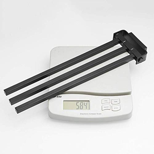 RSOCHS Rotating Towel Rack - Bathroom Rack Activity Towel Bar(Black)