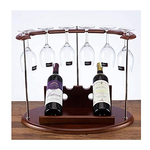 EYLINK Wine Racks, Decoration Wine Glass Rack Wine Bottle Solid Wood European Creative Display Rack