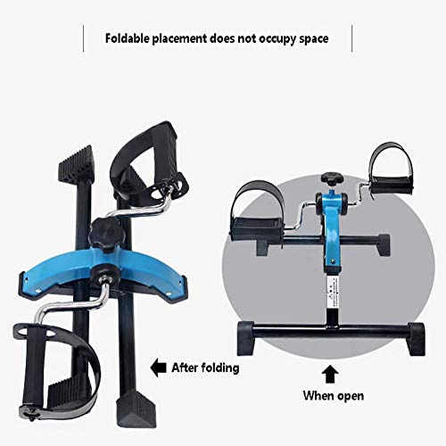 LUNEZY Foldable pedal trainer exercise bike fitness gear, arm and leg trainer training device, mini bike exerciser bike Pedal Exerciser Gym Fitne