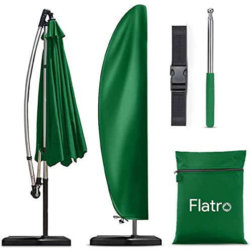 Flatro Parasol Cover - Heavy Duty Parasol Covers Waterproof Cantilever with Bag - UV Protection, Weather and Rip Proof 420D Oxford Parasol Cover