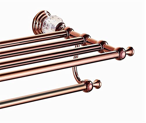 HIGOH Towel Racks, Bathroom Towel Rack Wall Mounted Towel Holder,Bathroom Accessories Towel Rack,Towel Holder,Towel Hanger,Brass Bath Hardware