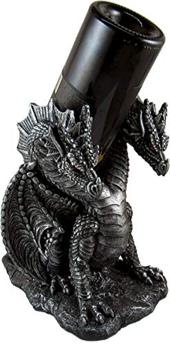 Outstanding Fantasy Wine Bottle Holder Figure - Home Decor Sculpture Decoration with Amazing Detail - Decorative Drinks Rack - Gothic Polyresin S