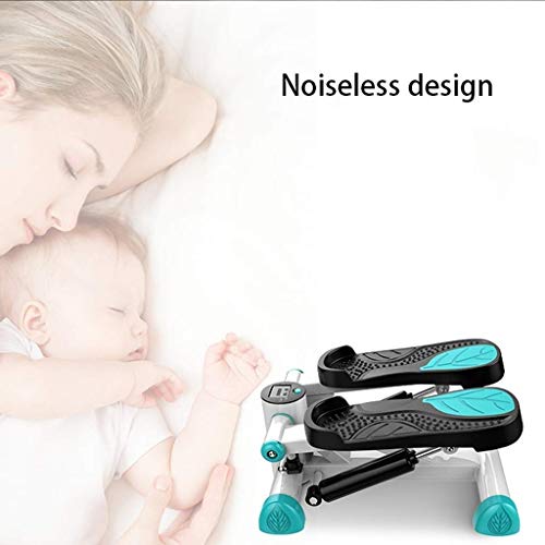 N/A Mini Stepper Step Fitness Exercise Machine with Resistance Band and LCD Display