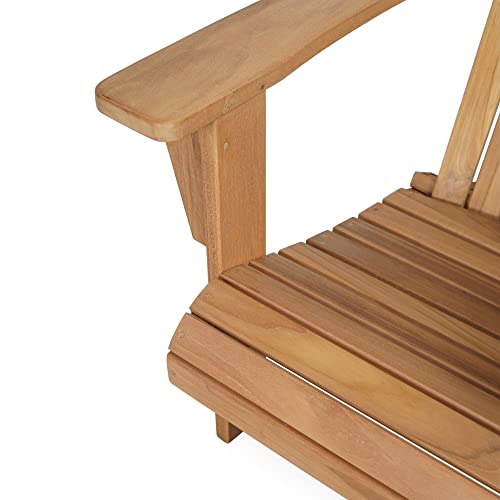 OTSUN Teak Oversized Adirondack Chair, 100% Solid Grade-A Teakwood Patio Chairs Weatherproof for Outdoor, Yard, Poolside