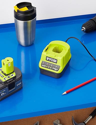 Ryobi RC18120 18V ONE+ Compact Charger, Hyper Green, 2.0Ah