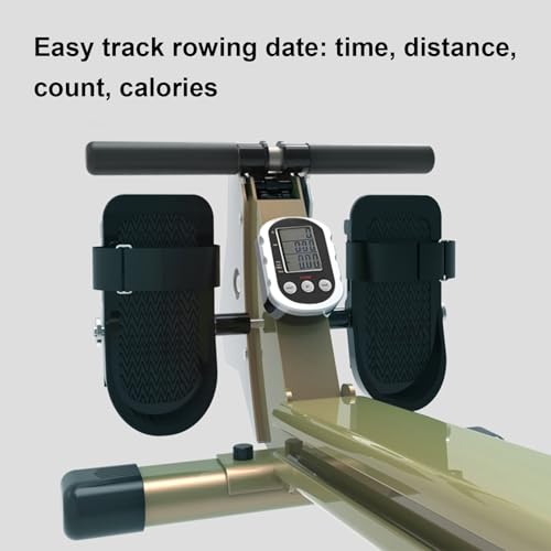 HAWEWE Rowing Machine Hydraulic Foldable Rower 12 Resistance Adjustable Rower Machine For Home Use With LCD Monitor Home Gym Up To 330lbs Weight